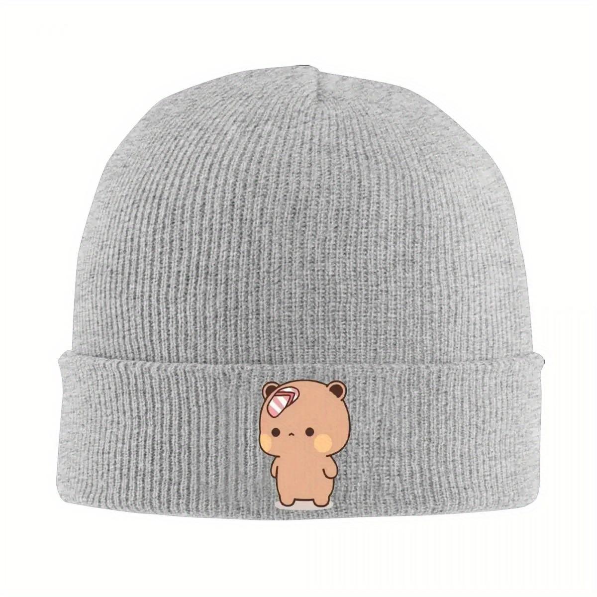 Cute Dudu And Flipflops Knitted Hat Beanies Winter Hats Warm Hiphop Bubu Cartoon Bear Caps Unisex Women
