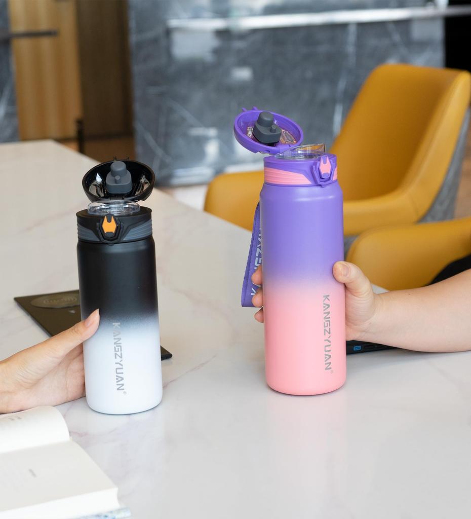 KZYBODY Water 316 Stainless Steel Vacuum Keeps Hot or Direct Tritan Opening and with Wide Easy To Perfect for and Outdoor Unisex Bottle, 700ml,