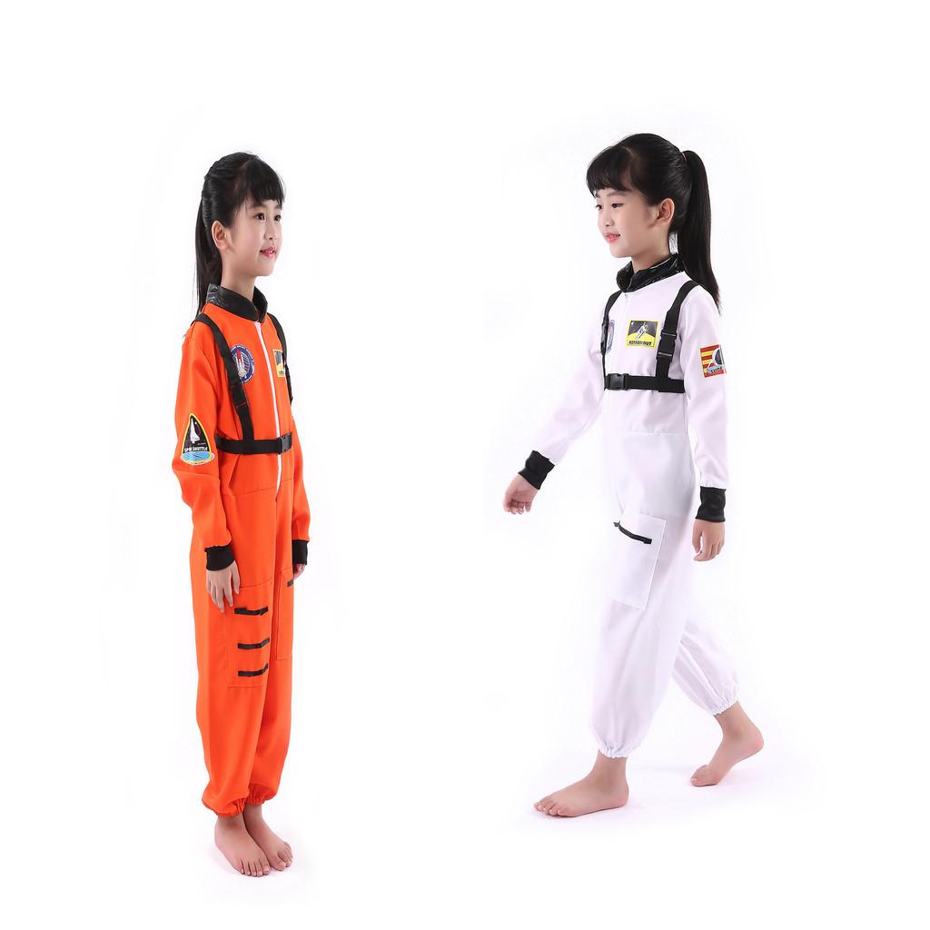 Astronaut Cosplay Costume For Kids Polyester Suit With Space Suit Design For Halloween Parties