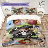 Anime One Piece Digital Print Duvet Cover Set, 3Pcs Soft Bedding, Extra Large Size Gift -HYQ2