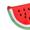 Watermelon Change Pouch Cute Fun Design Soft Plush Mini Purse for Lipsticks Earbuds Charging Cable