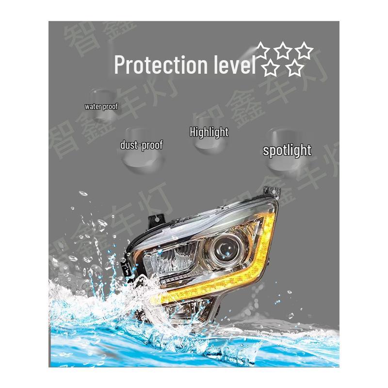 LED Headlight Assembly for Shaanxi Delong L5000 - Super Bright, Original Model Front Headlight Replacement