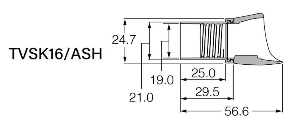 Fuji TVSK Velikost 16 Jasan Pojistná matice (1454)