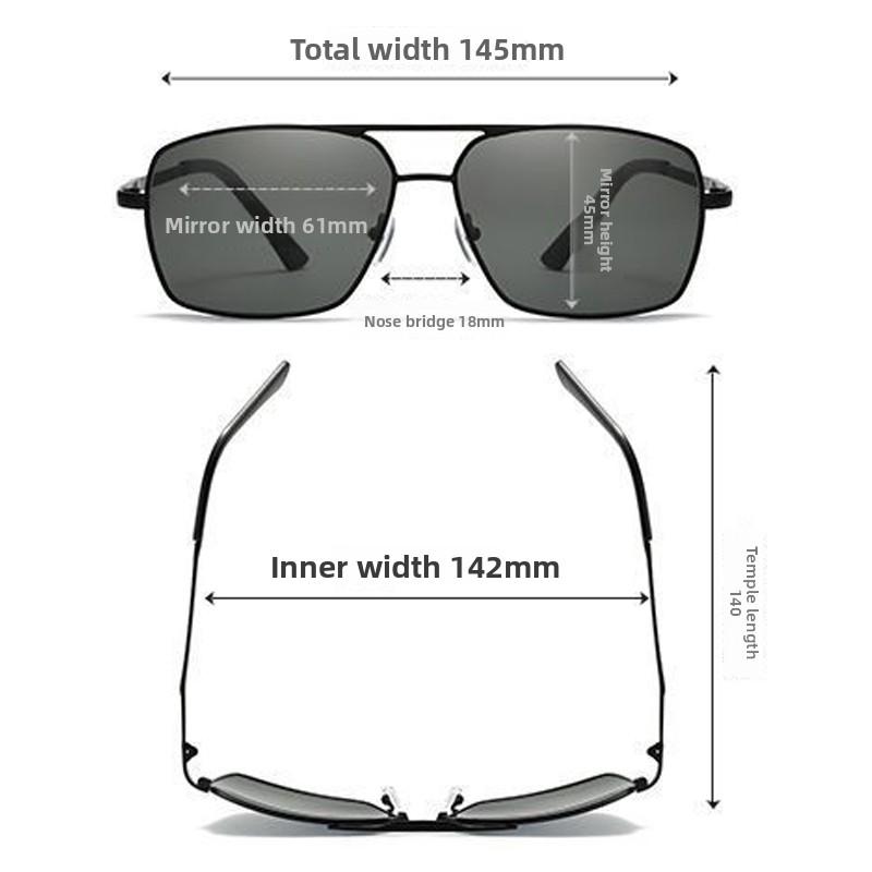 Pilotní brýle na krátkozrakost pro muže Polarizované UV ochrana Sluneční brýle na řízení Antireflexní brýle Brýle na blízko Dioptrie do -4.0