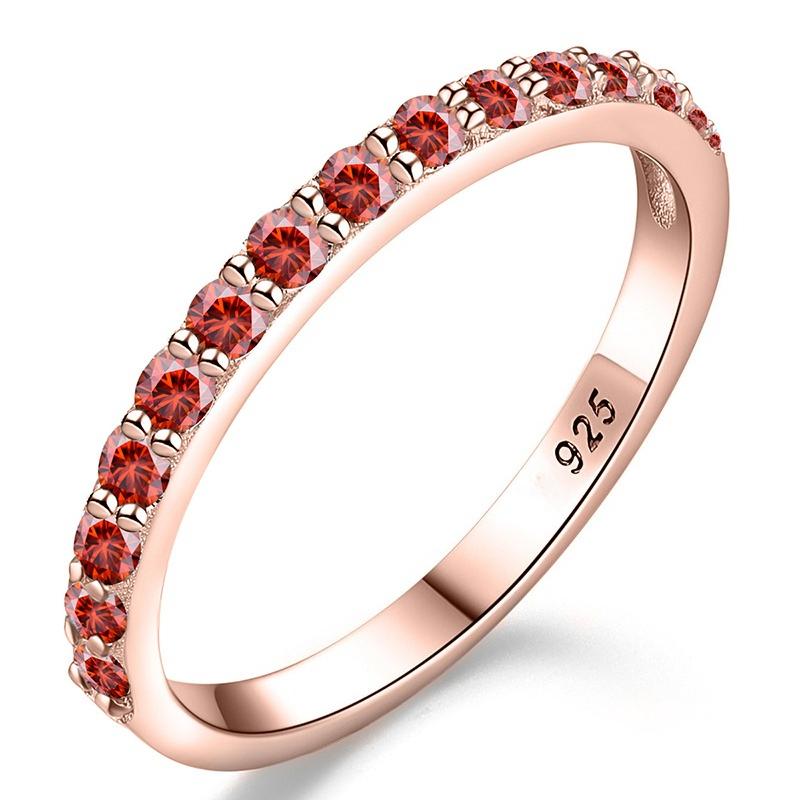 GRA Test Passed Moissanite Ring Matching Wedding Diamond Band for Women 925 Silver Female Crown Single Tail Ring Jewelr