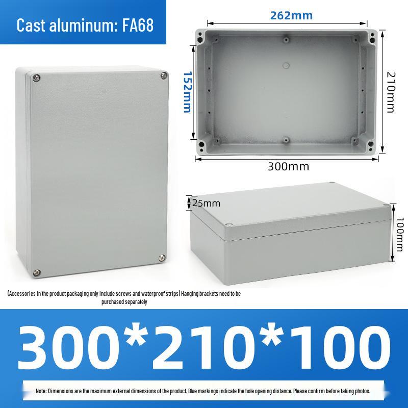 Outdoor Waterproof Die-Cast Aluminum Junction Box with Sealed Push Button Switch