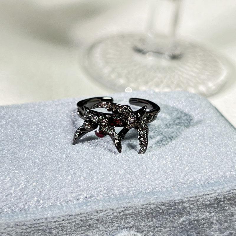 Halloween Themed Dark Vibe Ghost Spider Personality Ring Genderless Punk Niche Trendy Cool Ring