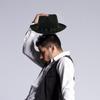 Bowlers Hat for Adult Stage Performances Hat Theme Party Costume Trilby Hat Masquerades Dress Up Hat Music Festival Hat