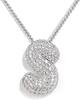 Cz Zircon Fat Initial A-Z Letters Balloon Bubble Pendant Necklace For Women Men Stainless Steel Box Chain Hip Hop Iced Jewelry