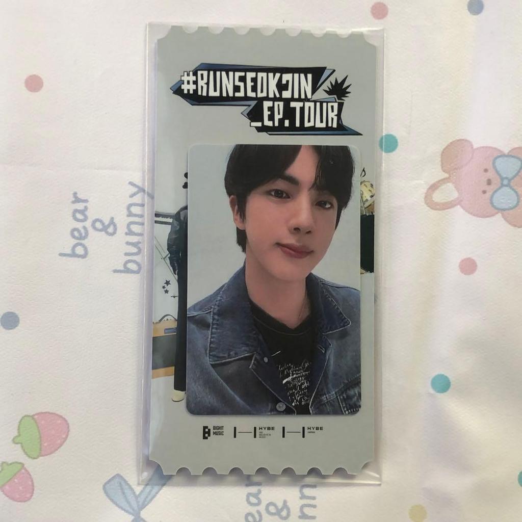 [USED] RUNSEOKJIN_EP.TOUR in GOYANG6/28 JIN trading card