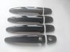 Carbon Fiber Pattern Door Handle Stickers for 2003-2008 Toyota WISH - Bright Black Door Bowl Decoration