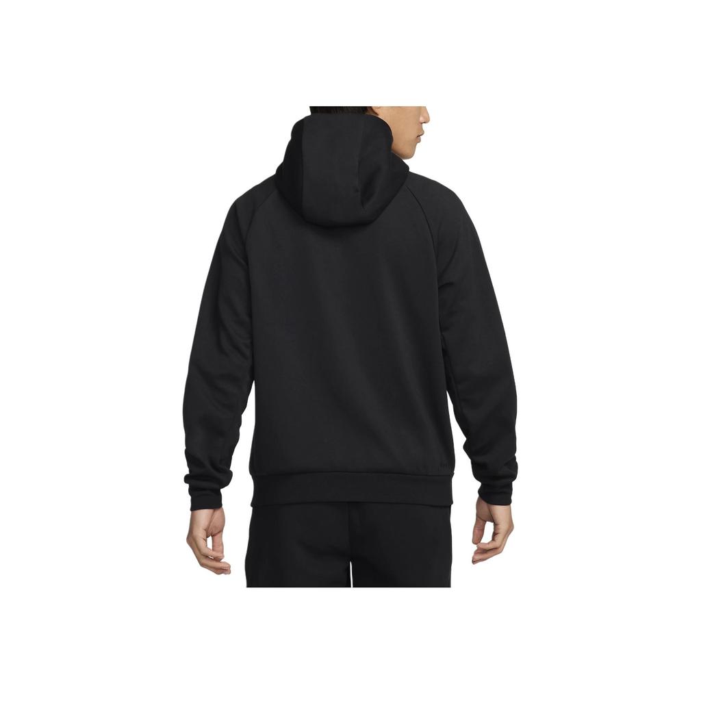 Nike Solid Color Quick-Dry Breathable Logo Embroidered Hooded Zip-Up Long Sleeve Jacket Men jackets Black FZ0968-010