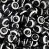 Resin Blue Evil Eye Beads - Striped Lure Fish Eye Stopper Beads for DIY Projects.