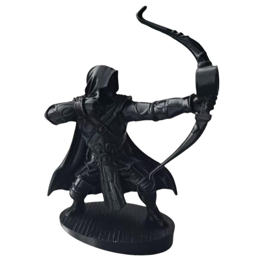 Retro Archer Pen Stand 3D Printed Samurai Sculpture Desk Pen Holder Home Decoration