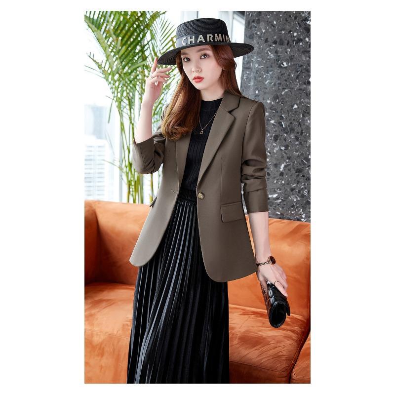Women's Autumn and Winter Style Blazers, High-end Formal Wear Temperament, High-end Blazers Have Texture