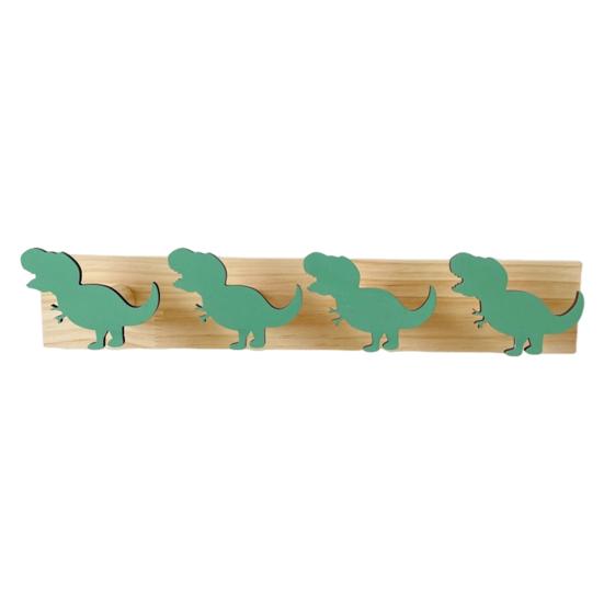 Wall Mounted Storage Hook Strong Load-bearing Dinosaur Shaped Bedroom Entryway Wooden Clothes Hook Coat Hanging Rack