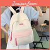 Minimalist Nylon School Backpack For Girls With Cushion Straps For College And Travel Use