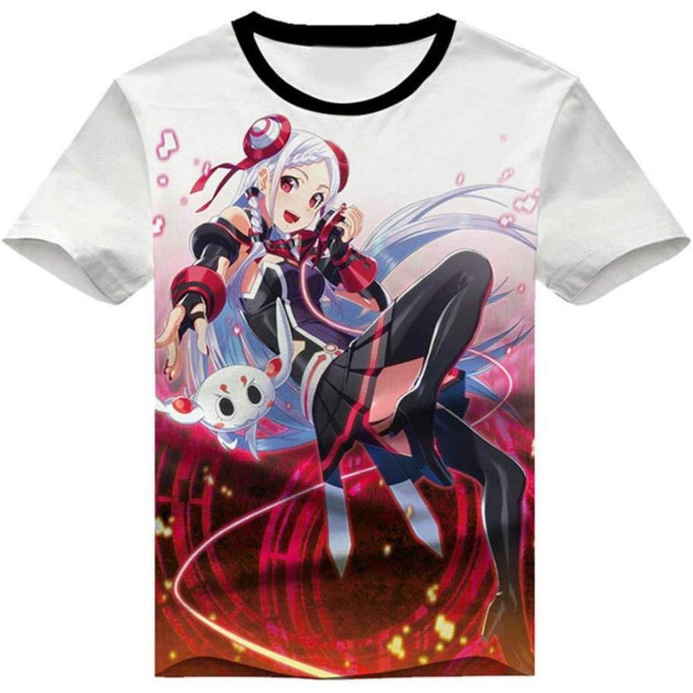 Anime Sword Art Online Kirito SAO 3D Printed T-Shirt Adult Cosplay Funny Quick Dry COOL Short Sleeve Tee Tops