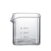 90/120Ml Square Espresso Measuring Cup With Scale Transparent Single Mouth Milk Jug Coffee Supplies Glass Kitchen Measure Mug
