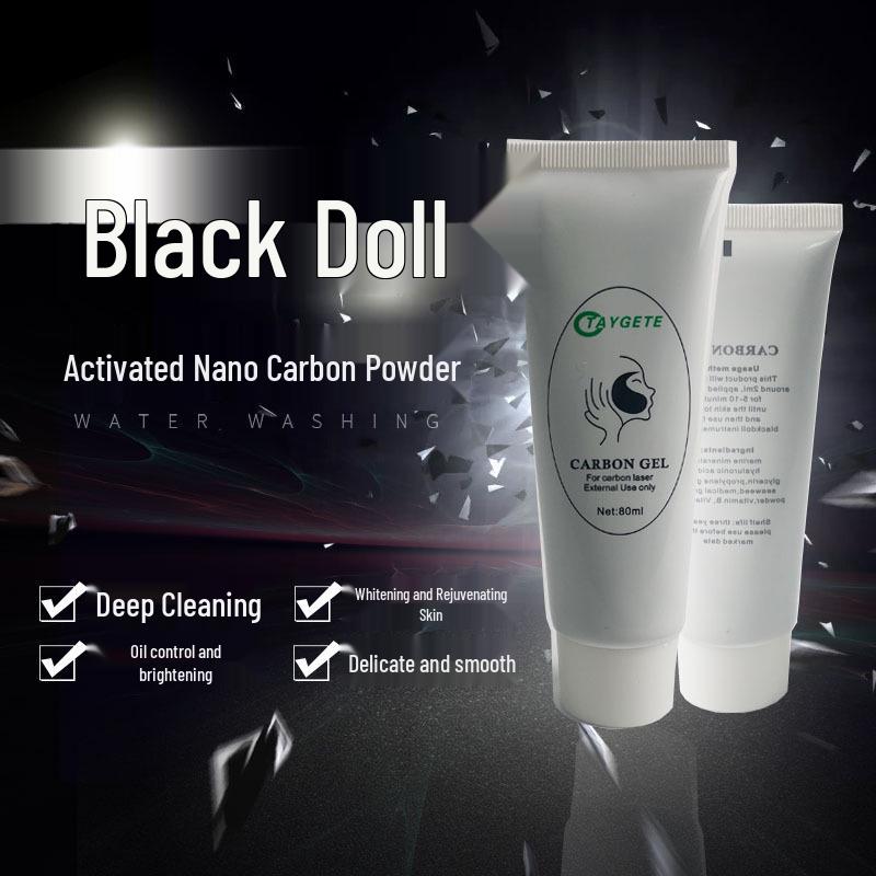 Black Doll Laser Tattoo Removal & Whitening Rejuvenation Machine with Activated Carbon Powder