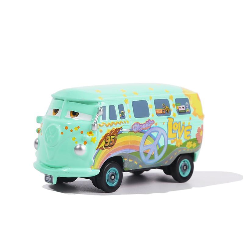 Genuine  Pixar Cars Lightning McQueen Toys Jackson Storm The King Mater 1:55 Diecast Metal Alloy Model Car Kid Gift