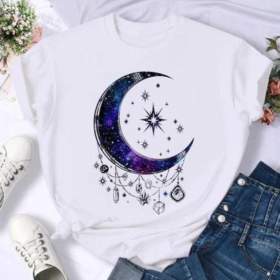 

Женская рубашка контрастного цвета с круглым вырезом и принтом с коротким рукавом, блузка, женская одежда L белый