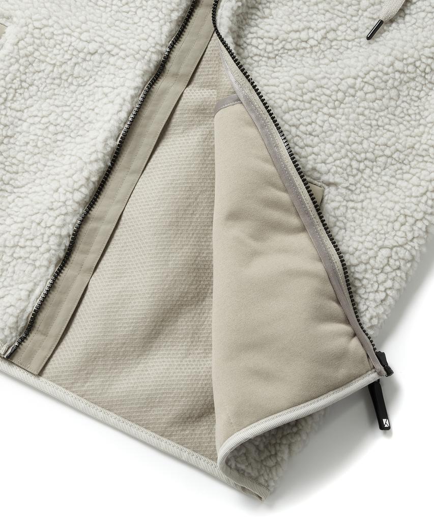 Kulte 212 Boa Hooded Fleece Ivory