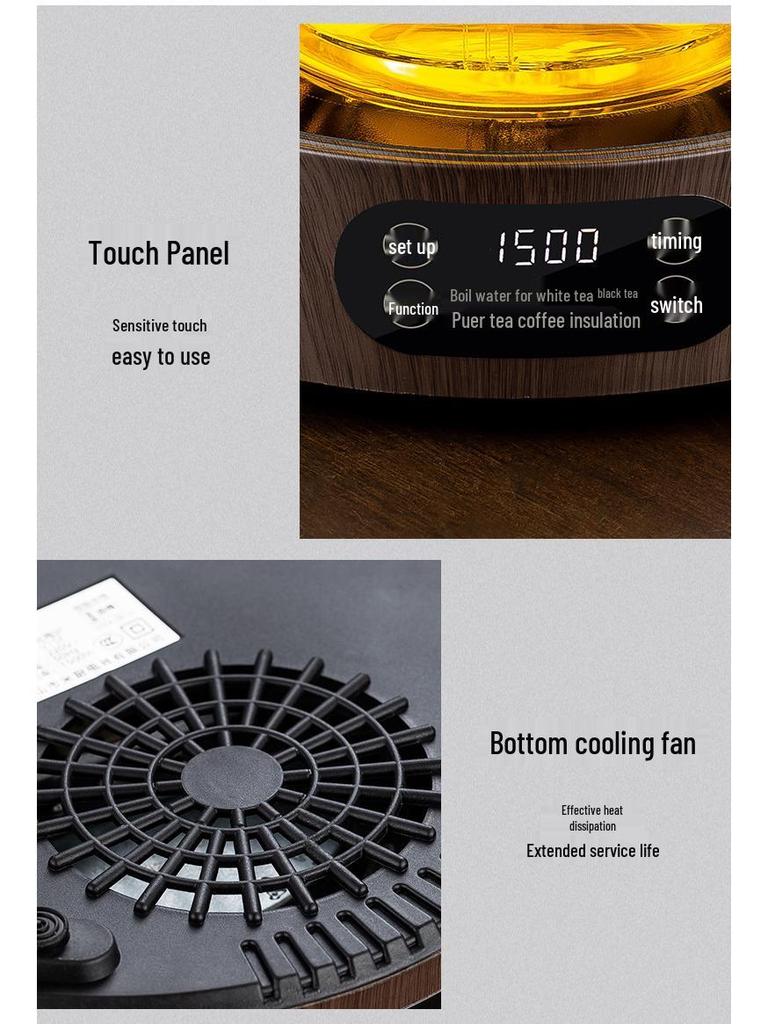 Smart Electric Glass Tea Cooker: Compact Ceramic Stove & Health-Preserving Hot Plate Kettle Gift