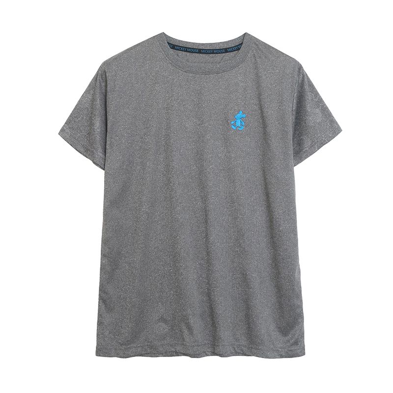 

Japanese Style Simple Style ~ Summer Pullover Cartoon Embroider Short-Sleeved T-shirt Female Loose Sweat-Absorbing Quick-Drying Breathable Matching Gray 150