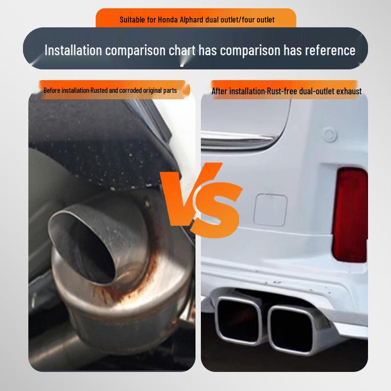 Tailpipe Muffler for Toyota Alphard 30 Series and Vellfire Exhaust Modification