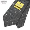 [Peanuts] PEANUTS Necktie, Snoopy Necktie 918306 Gray, Snoopy & Woodstock Character Necktie, Gift