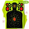 9.5x14.5 Inch Half-Body Fluorescent Self-Adhesive Shooting Target Paper