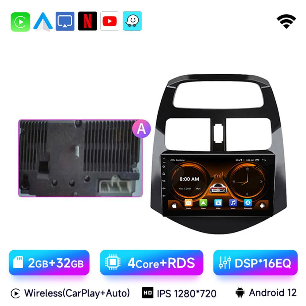 JIUYIN Android 13 Car Radio Multimedia Video Player For Chevrolet Spark Beat Matiz Creative 2010-2014 2Din 4G Navigation Carplay