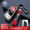 For VOLKSWAGEN VW Zinc Alloy Car Leather  Key Case Cover Shell For Volkswagen VW Golf 8 MK8 ID-4 ID-6 A8 For Seat Leon FR MK4 Cu