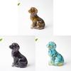 Resin Dog Figurine With Natural Crystal For Office Desk Decor And Home Gift