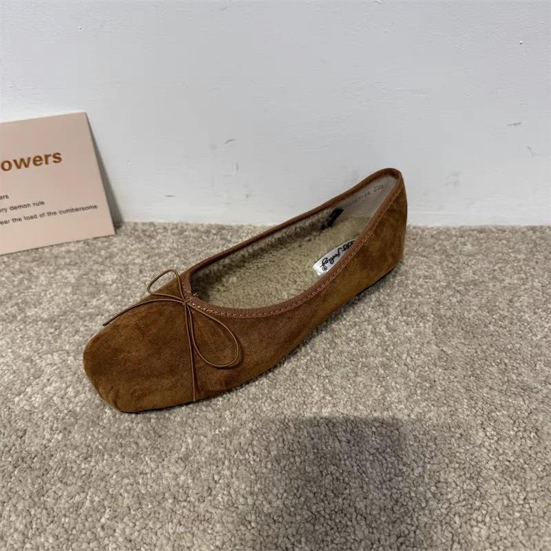 Bailamos Designe Velvetr Women Flats Shoes Fashion Shallow Slip On Ladies Ballet Flats Women's Comfort Dress Shoes Mujer