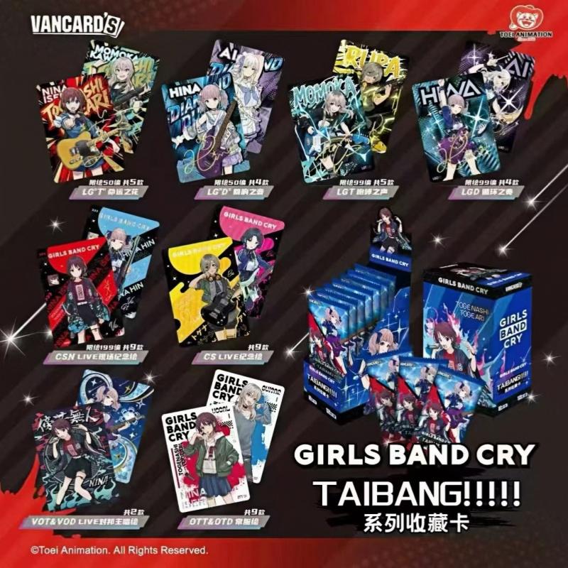 New Genuine Girls Band Cry TAIBANG!!!!! Vol.2 Trading Cards Anime Character Collection Cards Gift Toy for Girls