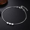 Charm   Copper 8 Inches Fine Simple Bead Chain Bracelet Women Fashion Party Jewelry Engagement Gift