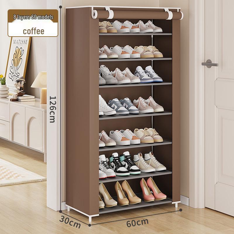 2022 Modern Fabric Shoe Rack - Dustproof, Multi-Layer Storage for Doorway & Dorms