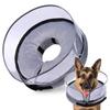 Anti-licking Clear Shield Soft Dog Neck Donut Waterproof Fabric Dog Recovery Collar  Cat