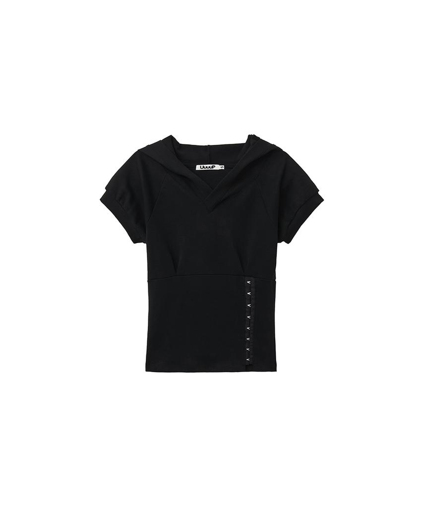 Ivy Corset Hoodie - Black