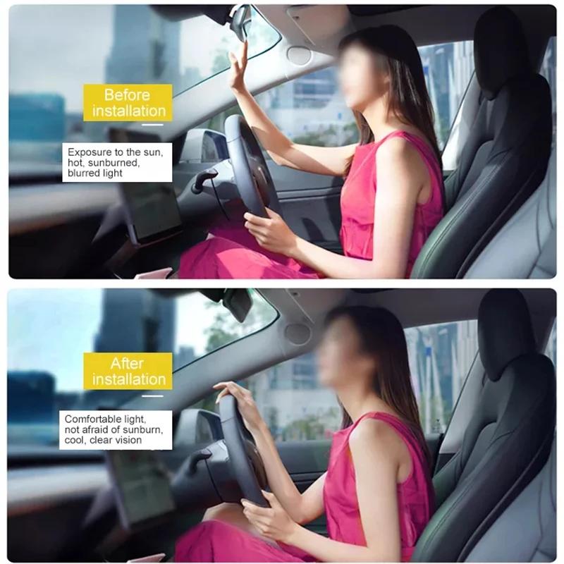 Automotive Car Heat Control Window Tinting Kit Precut Window Tinting Computer Cut Out Front Side Windows Film Blocking Light