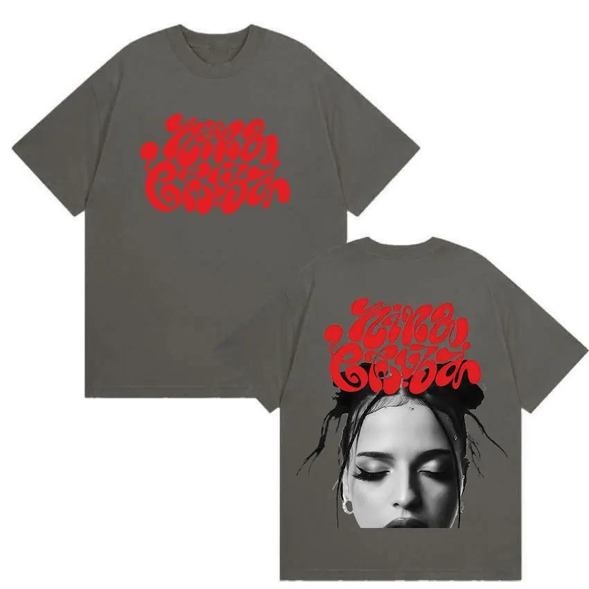 Nina Chuba Album Tour 2026 Druck T-Shirt Herren Damen Hip Hop Kleidung Kurzarm T-Shirts Retro Mode Übergroßes Baumwoll-T-Shirt