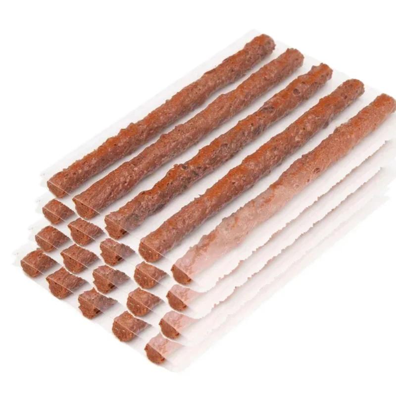 100Pcs Tire Repair Strips Tubeless Rubber Stiring Glue Seals for Car Motorcycle Bike Tyre Puncture Rubber Strip Plug Repair Tool