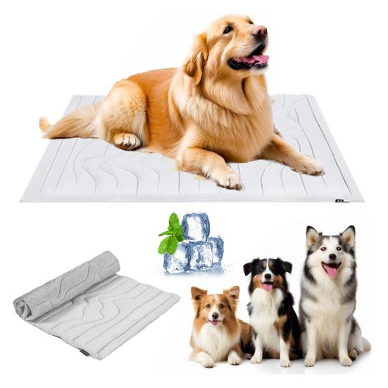 Dog Cooling Mat Summer Self Cooling Pet Sleeping Pad for Dogs Cats Washable Non-Slip Cool Blanket for Indoor Outdoor Use