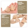 10Pcs Round Cone Craft Unfinished Wood Cones Ideal for DIY Painting Stamping Jewelry Ring Display Decor DIY Cone