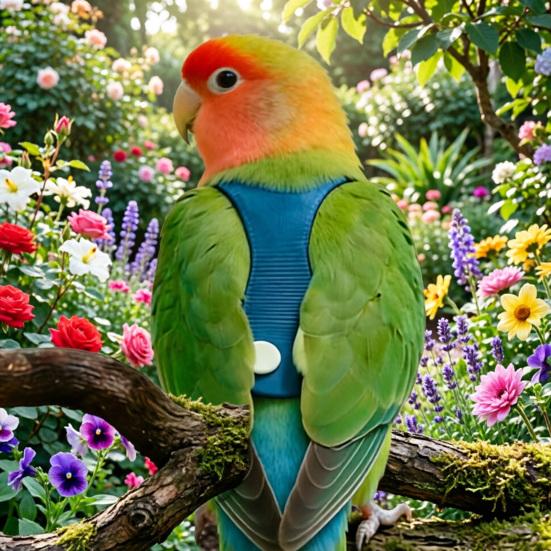 Kuş Koşumu ve Tasması Çıtçıtlı Papağan Koşumu Kaçışa Dayanıklı Kuş Tasması Güvenli Dış Mekan Eğitimi İçin Uçan İp Budgie'ler Papağanlar Kakadular