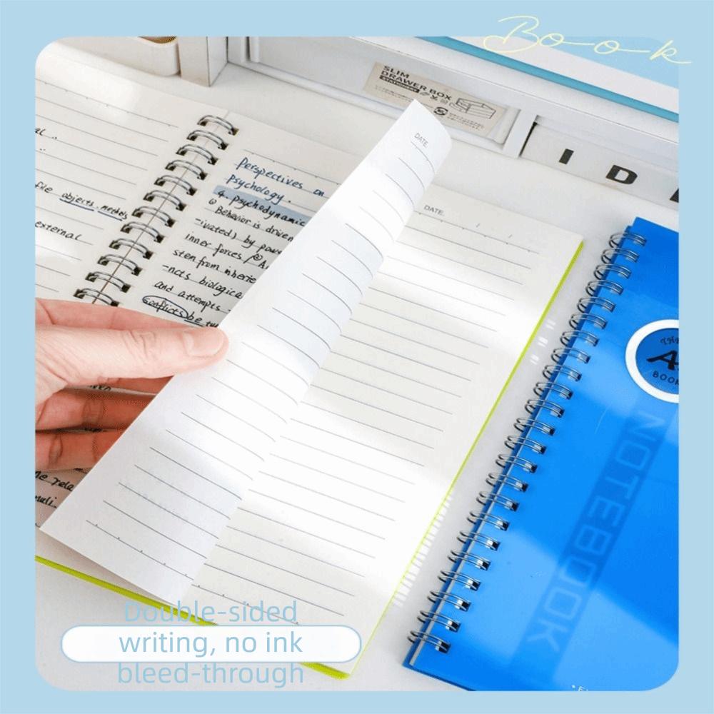 Flexible Coil Design PP Coil Notebook Waterproof Cover Journal Notebook  Note-Taking