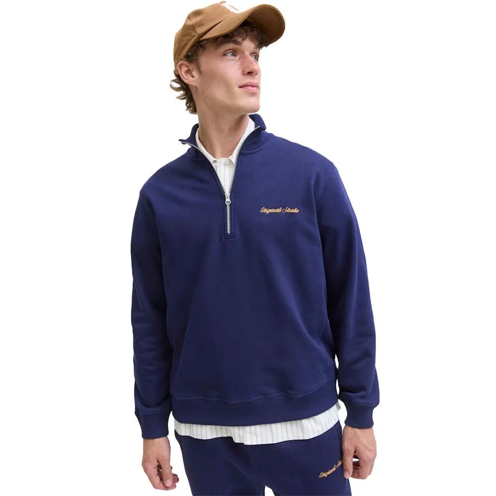 Jack & Jones Sweatshirt with Half-Zip Norrebro Emb