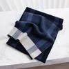100% Wool Scarf Men Winter Warm Neck Scarves Classic Business Designer Scarf Shawls Luxury Striped Plaid Blue Foulard Hommes
